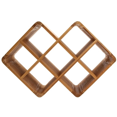 Greenophile Bamboo 8-Bottle Rack