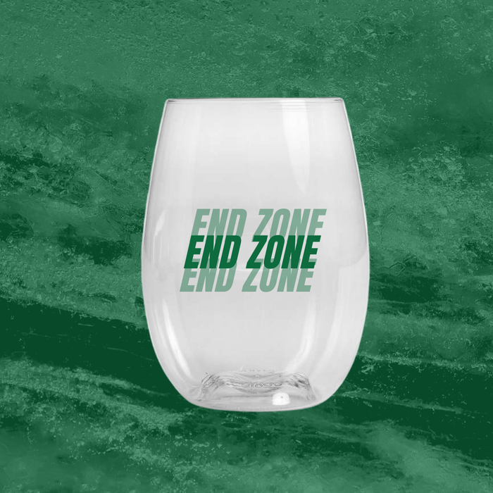 End Zone Custom Unbreakble Reusable Glass – 12oz | Tailgate & Game Day Drinkware