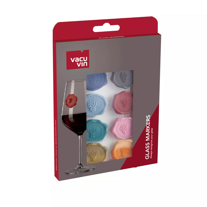 Vacu Vin Classic Glass Markers- Set of 8