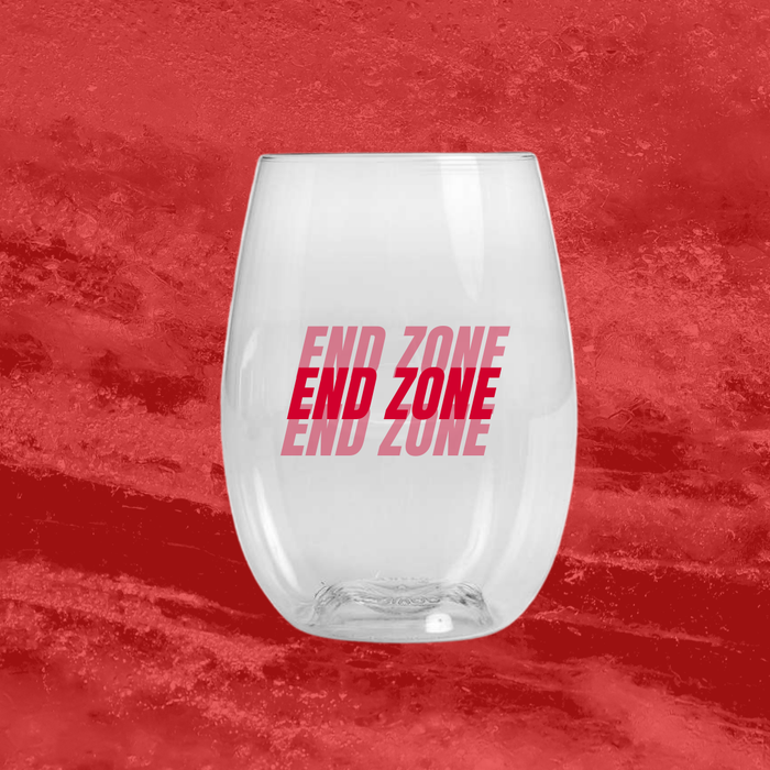 End Zone Custom Unbreakble Reusable Glass – 12oz | Tailgate & Game Day Drinkware