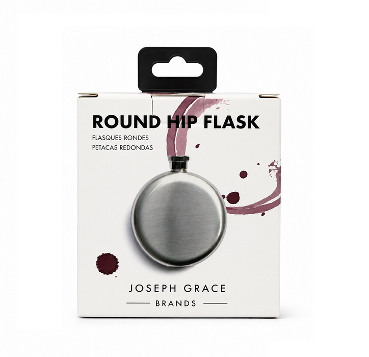 JGB Round Stainless Steel Flask - 5 oz