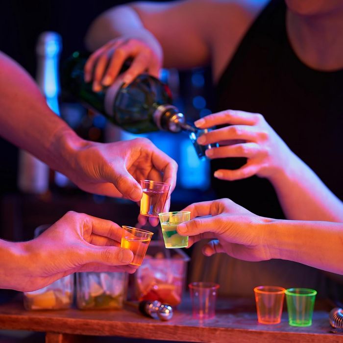 Maryland Plastics Dazzling Lights Neon Shot Glass 2oz.