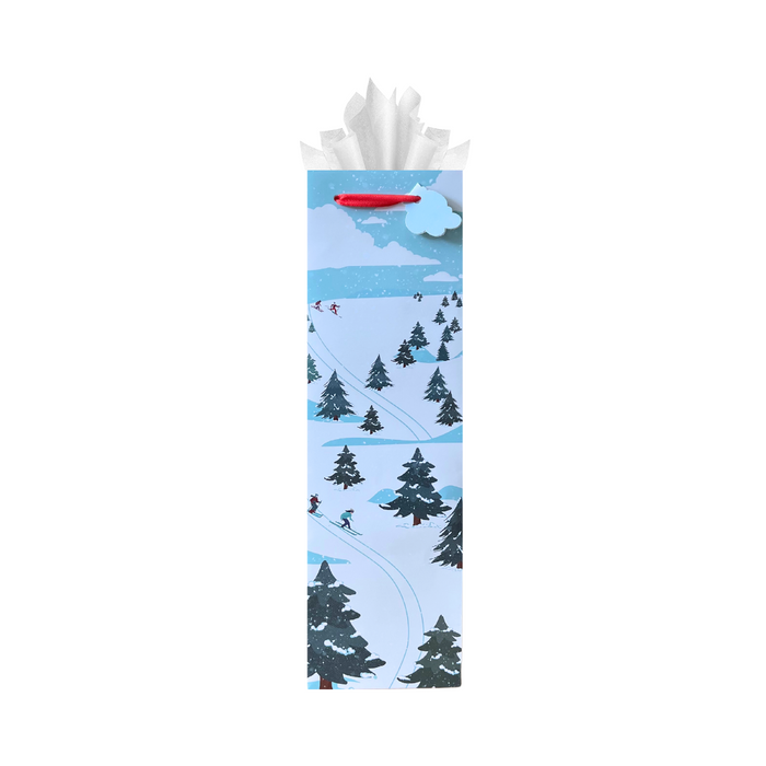 Gift Bag - Holiday Snowy Slopes