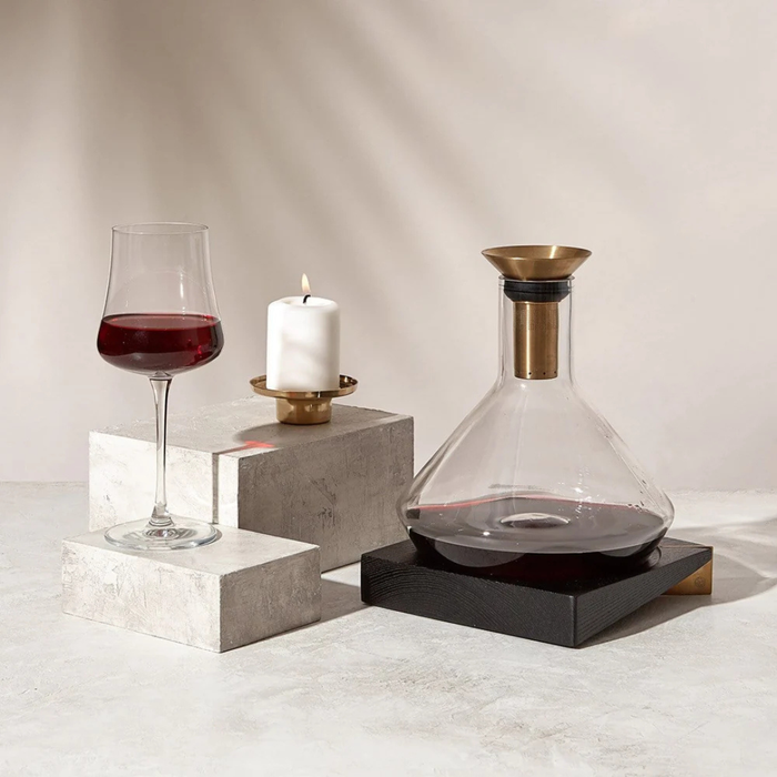 RBT Glass Decanter & Wood Base