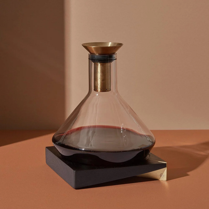 RBT Glass Decanter & Wood Base