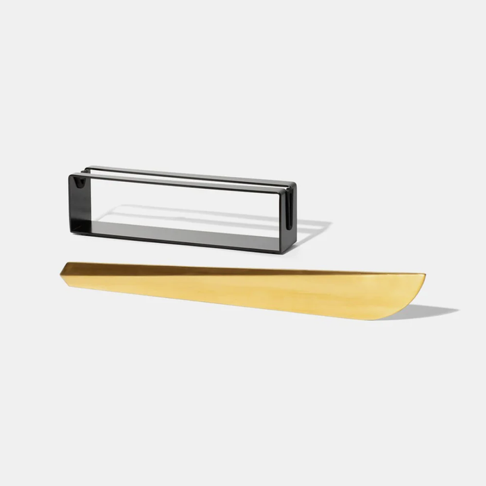RBT Champagne Saber Modern Stainless Steel with Black Display Stand