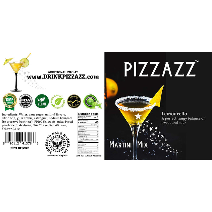 Pizzazz Martini Mix - Lemoncello