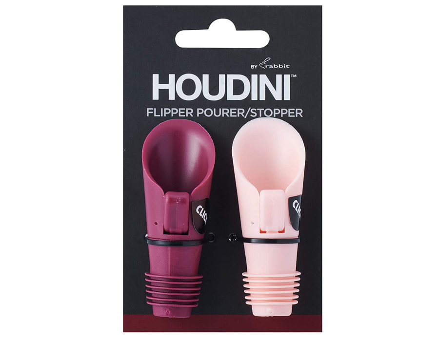 Houdini Flipper Pourer/Stopper- 2 PK.